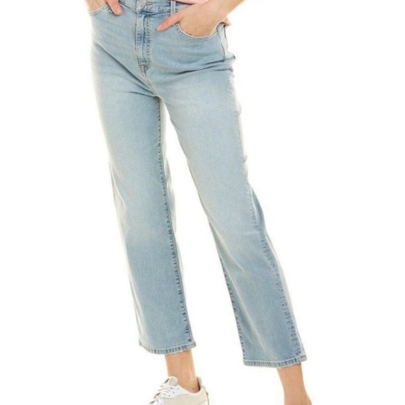 Hudson High Rise Straight Crop Jeans | Size 29 | Light Wash - Picture 1 of 8